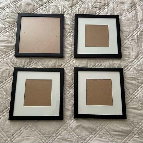 Bundle of Four Black Square Picture Frame Set - Picture 2 of 7